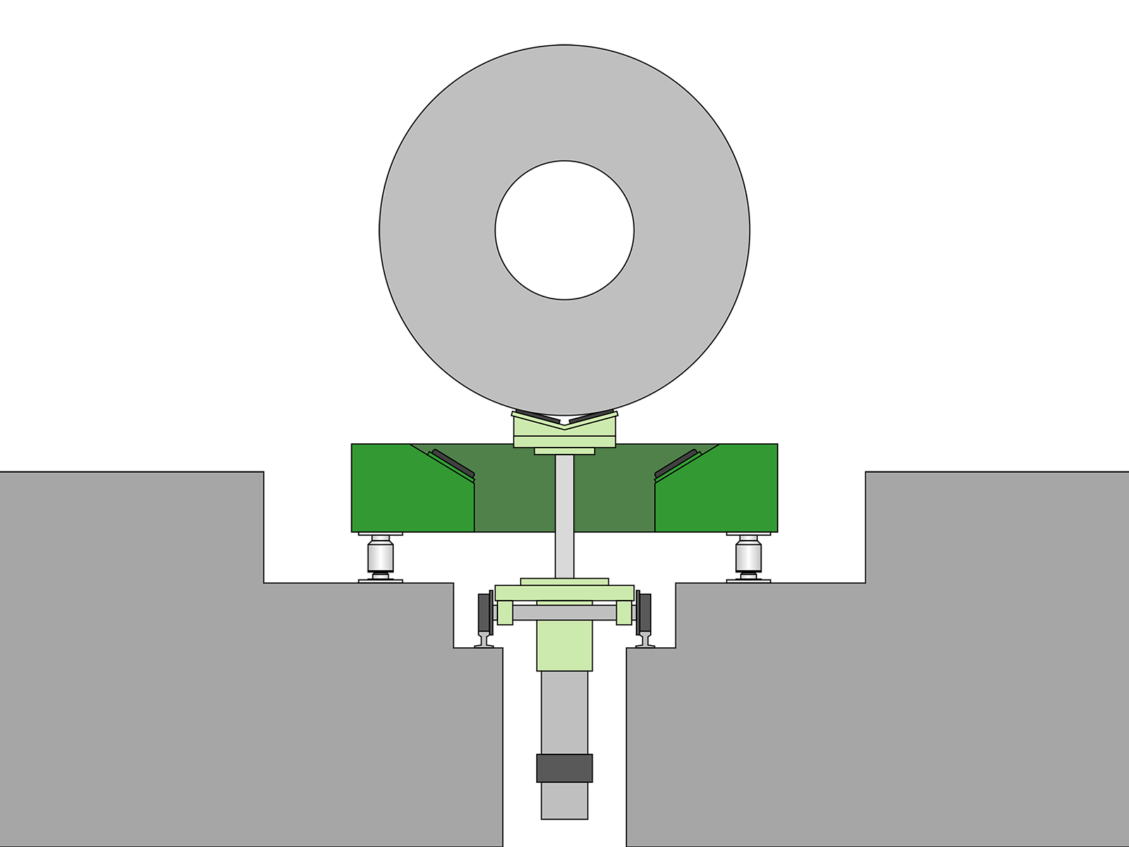 コイル計重 コイル積載イメージ図